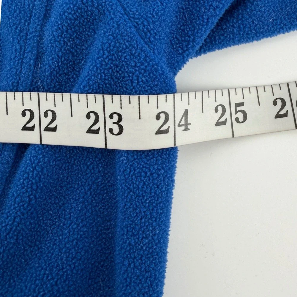 Nike Vintage Quarter Zip Fleece Pullover Blue Black XL Swoosh Mock‎ Neck Pockets